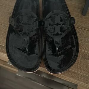 Tory Burch Black Sandals Simple Design